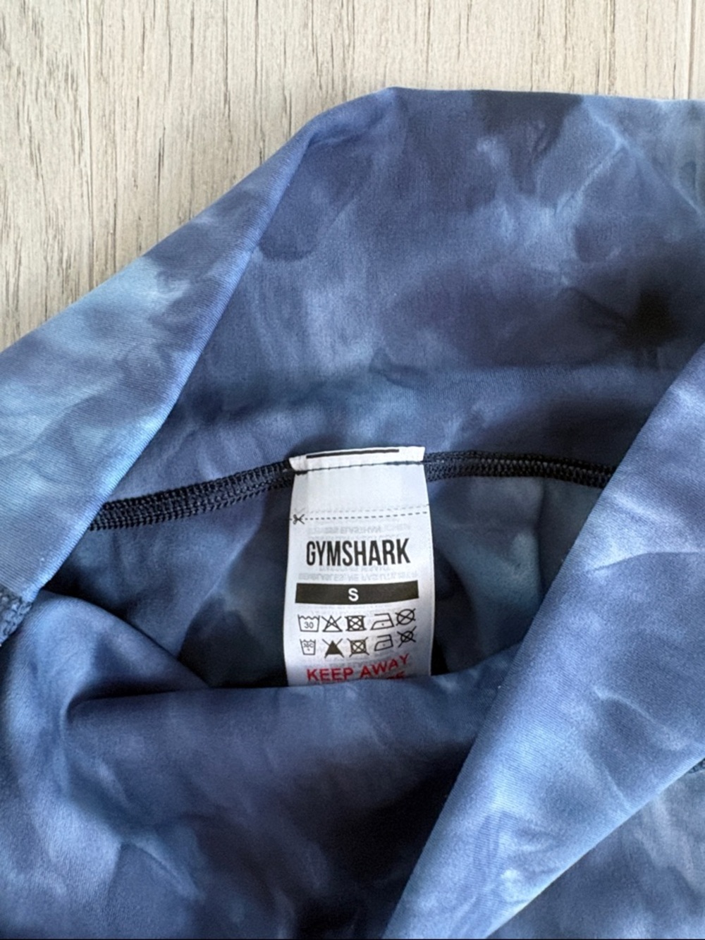 Gymshark Elevate Lakeside Blue Spray Leggings Size Small - Picture 6 of 7